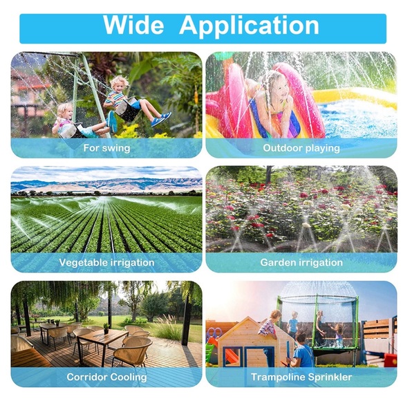 Trampoline Outdoor 39.4’ Summer Yard Multipurpose Sprinkler NWT - Picture 4 of 12